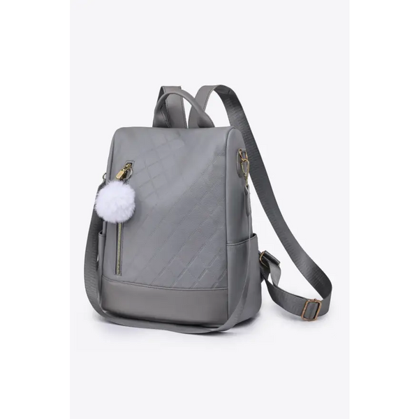 Trendsi Bags Shopping bags - Pum-Pum Zipper Backpack Elegant Everyday Style