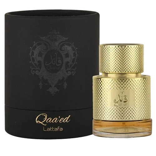 Qaaed Perfume Unisex Amber Cologne with Spicy and Oud Notes Fragrance Lattafa