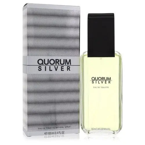 Experience Quorum Silver Eau a Captivating Blend of Spices and Woods Men’s Cologne Antonio Puig