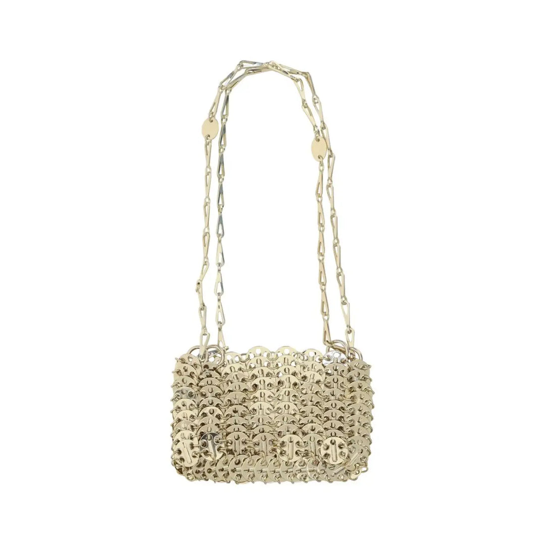 Rabanne Bicolor Brass Shoulder Bag