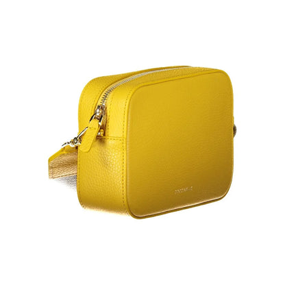 Radiant Coccinelle Tebe Bag in Vibrant Yellow Leather