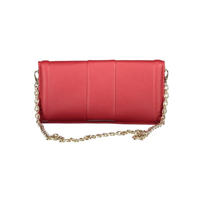 Radiant Mario Valentino Red Pouch with Removable Chain Strap
