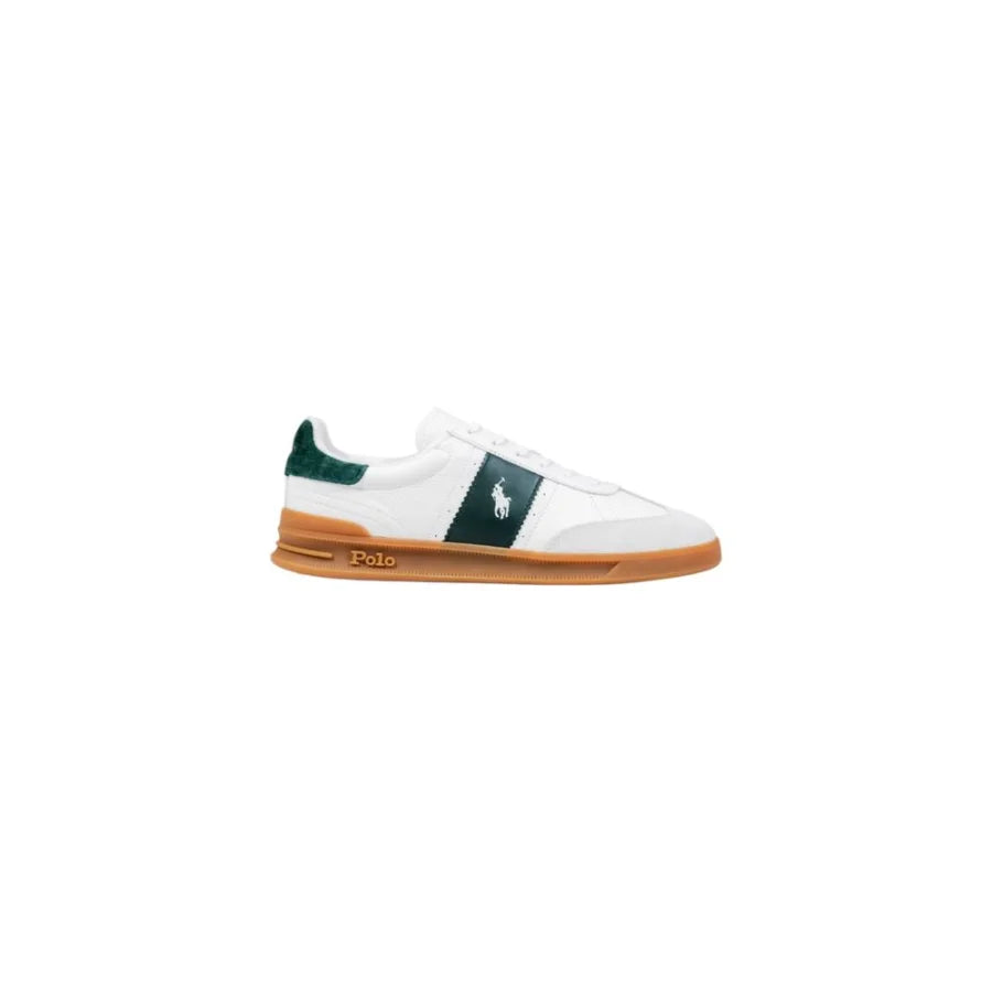 Ralph Lauren Bicolor Leather Low Top Sneakers
