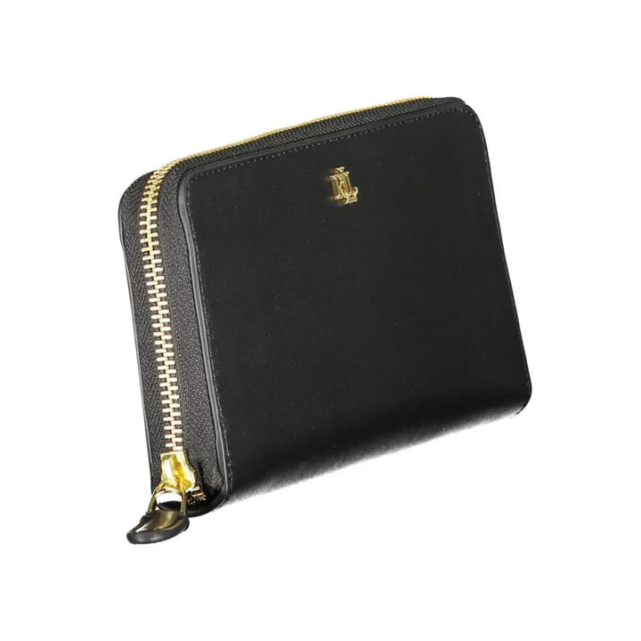 Ralph Lauren Black Leather Women Wallet