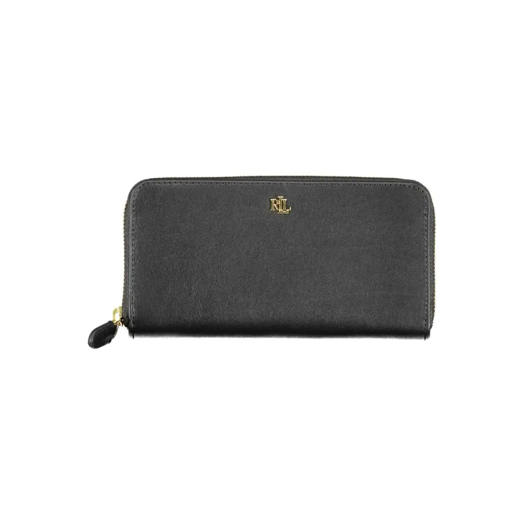 Ralph Lauren Black Leather Women Wallet