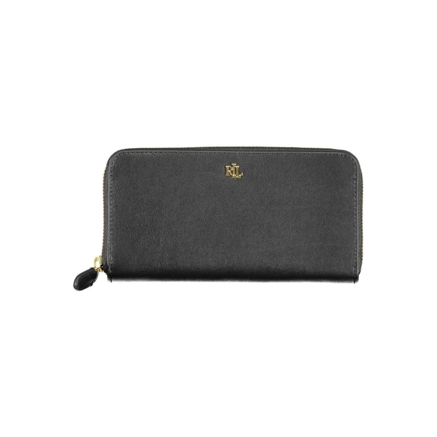 Ralph Lauren Black Leather Women Wallet