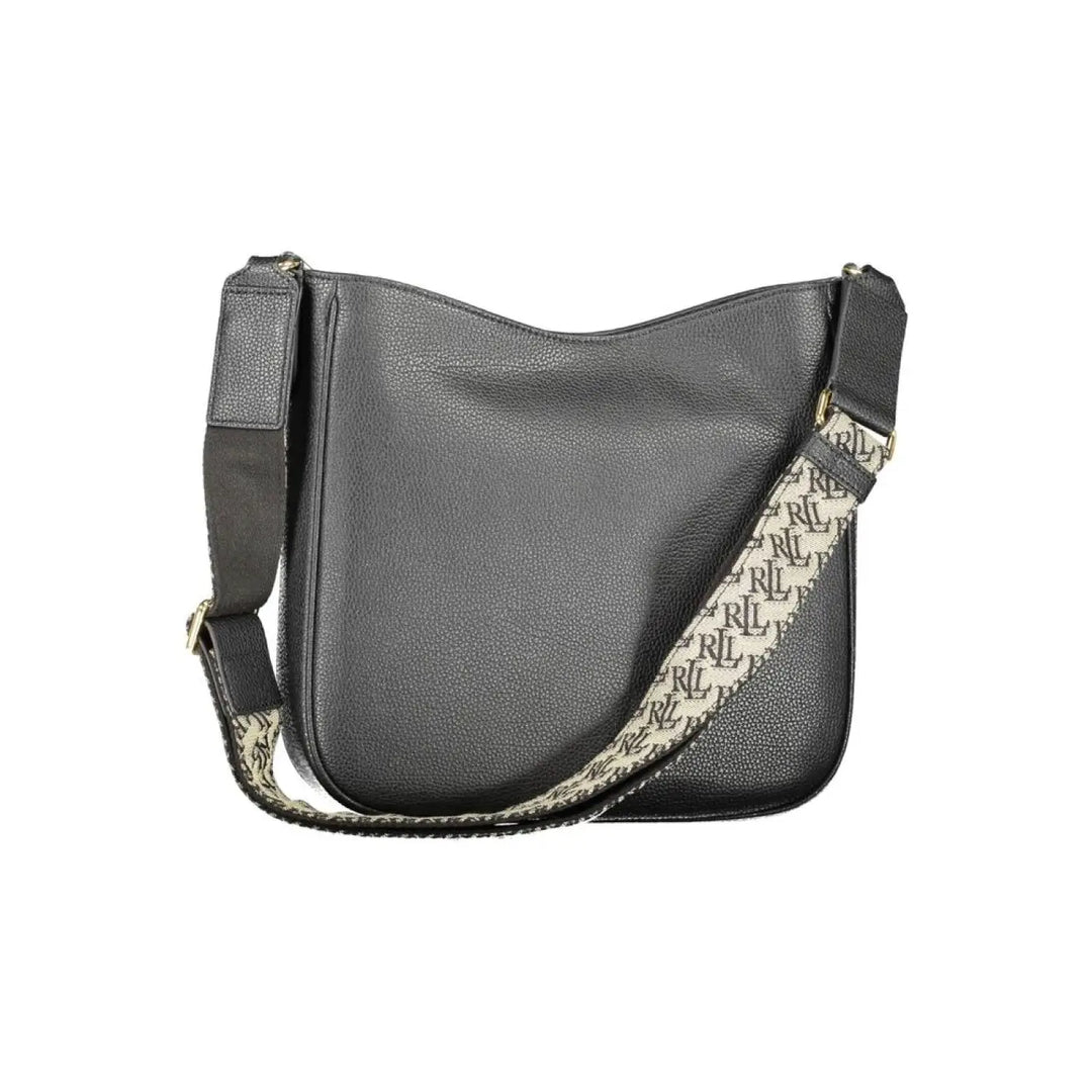 Ralph Lauren Nero Leather Women Shoulder Bag