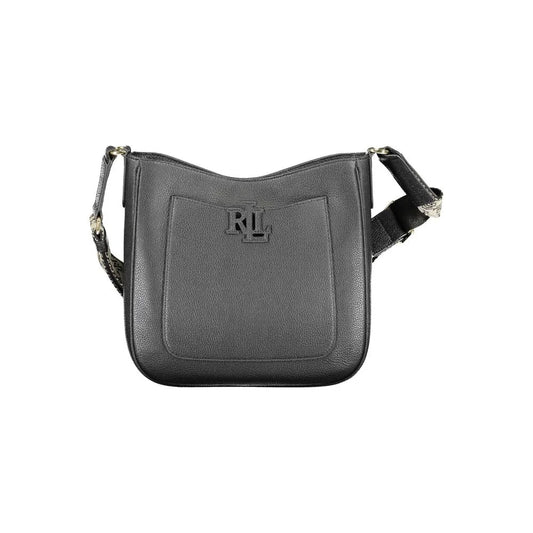 Ralph Lauren Nero Leather Women Shoulder Bag