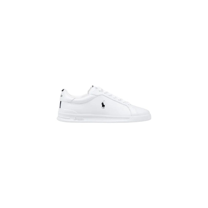 Ralph Lauren White Leather Low Top Sneakers