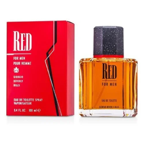 Red Cologne for Men Fresh Spicy Perfume with Leathery Notes Men’s Giorgio Beverly Hills