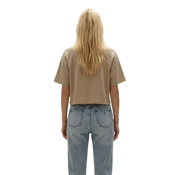 Replay Beige Cotton T-shirt