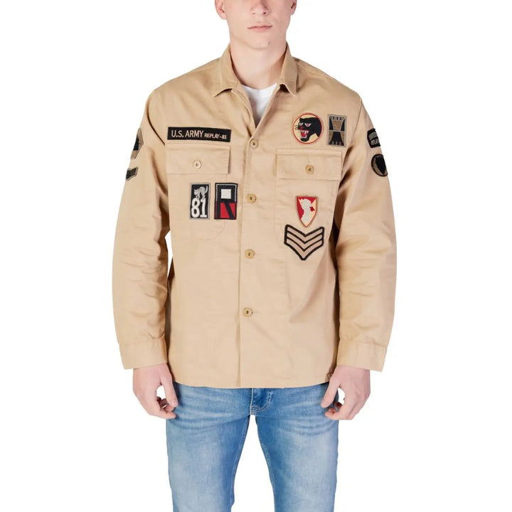 Replay Beige Denim Shirt