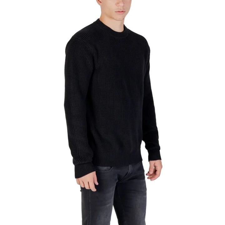 Replay Black Cotton Sweatshirt