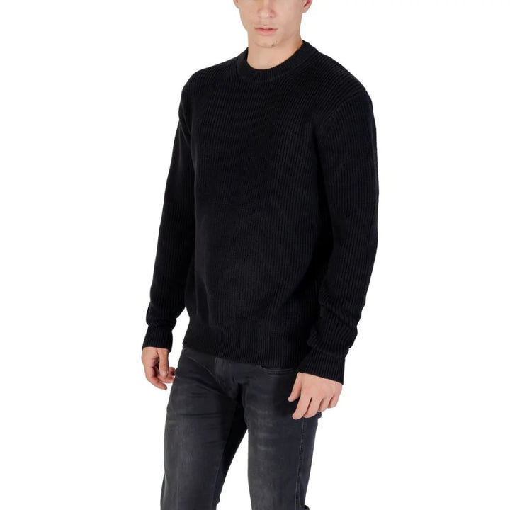Replay Black Cotton Sweatshirt