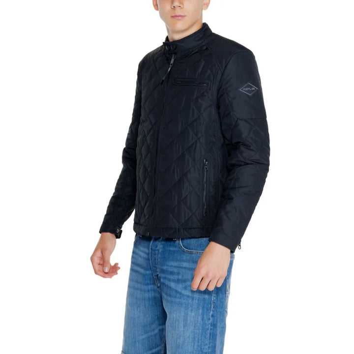 Replay Black Polyamide Bomber