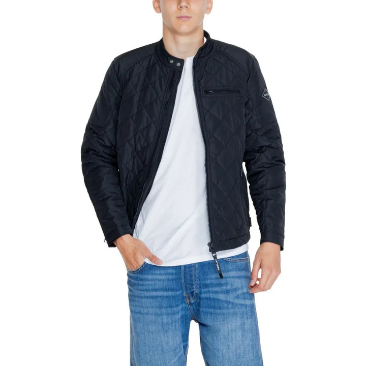 Replay Black Polyamide Bomber