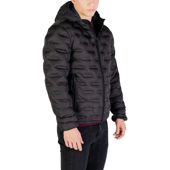 Replay Black Polyester Shell Jacket