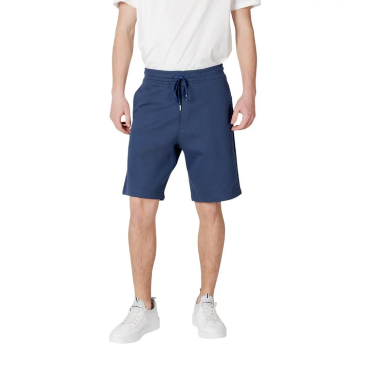 Men’s Replay Blue Cotton Bermuda Shorts