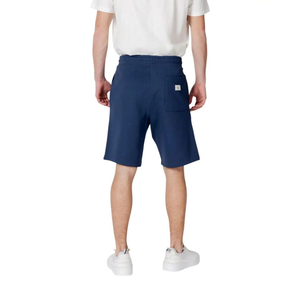 Men’s Replay Blue Cotton Bermuda Shorts