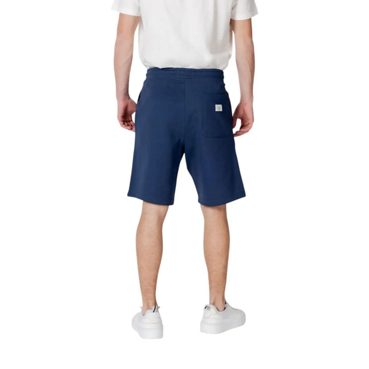 Men’s Replay Blue Cotton Bermuda Shorts
