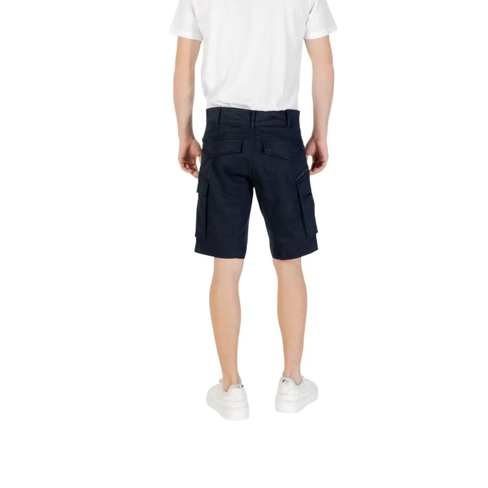 Men’s Replay Blue Cotton Bermuda Shorts