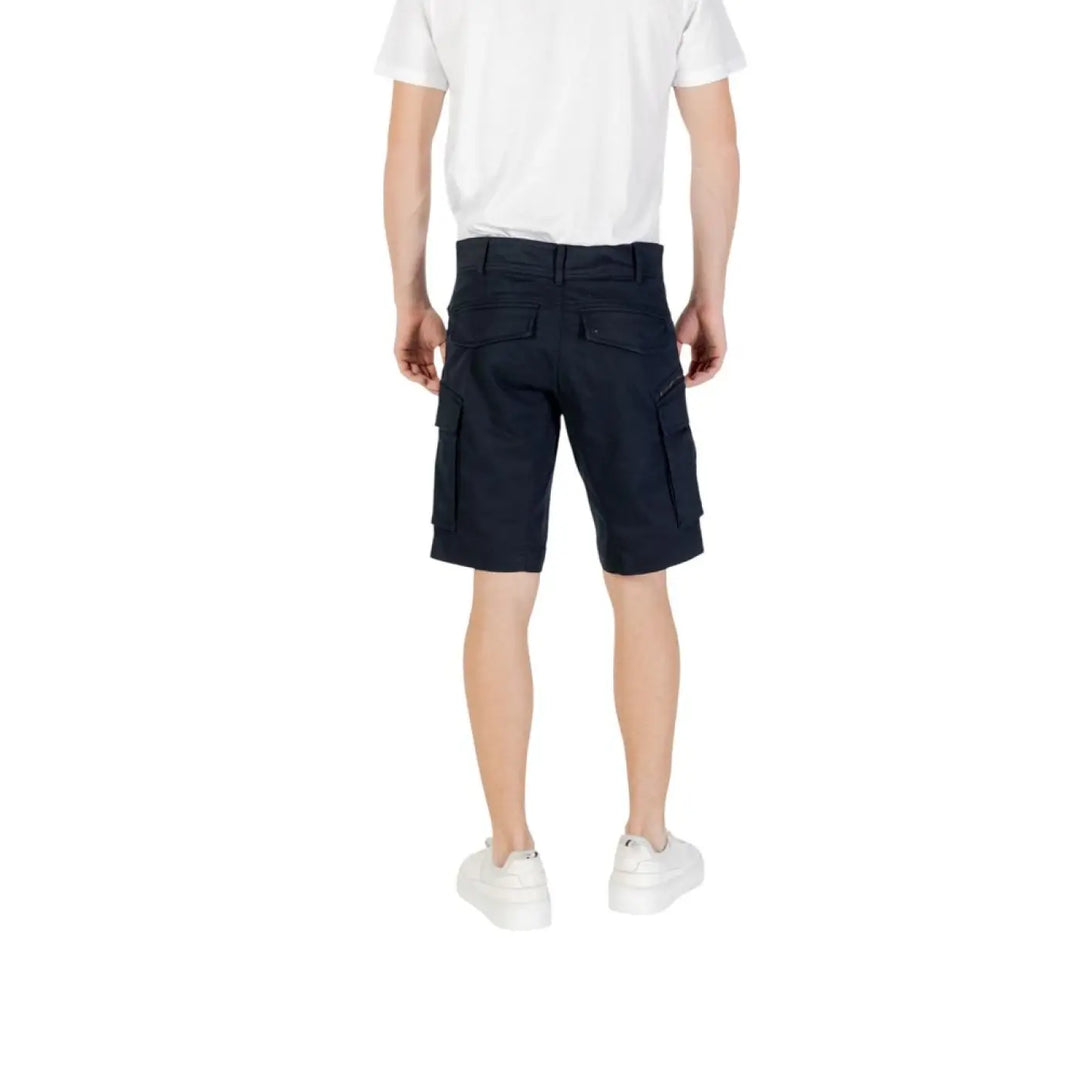 Men’s Replay Blue Cotton Bermuda Shorts