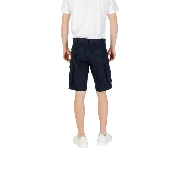 Men’s Replay Blue Cotton Bermuda Shorts
