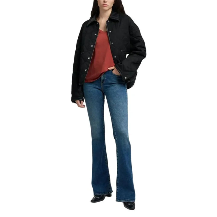 Replay Blue Cotton Bootcut Jeans