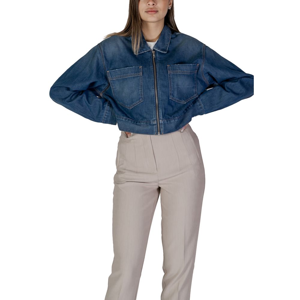 Replay Trucker Jackets - Blue Cotton Denim Jacket