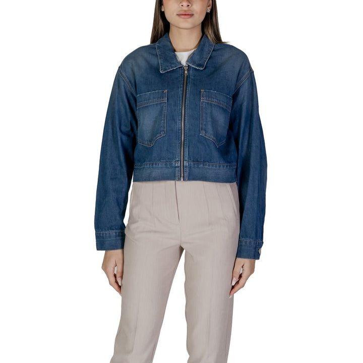 Replay Trucker Jackets - Blue Cotton Denim Jacket
