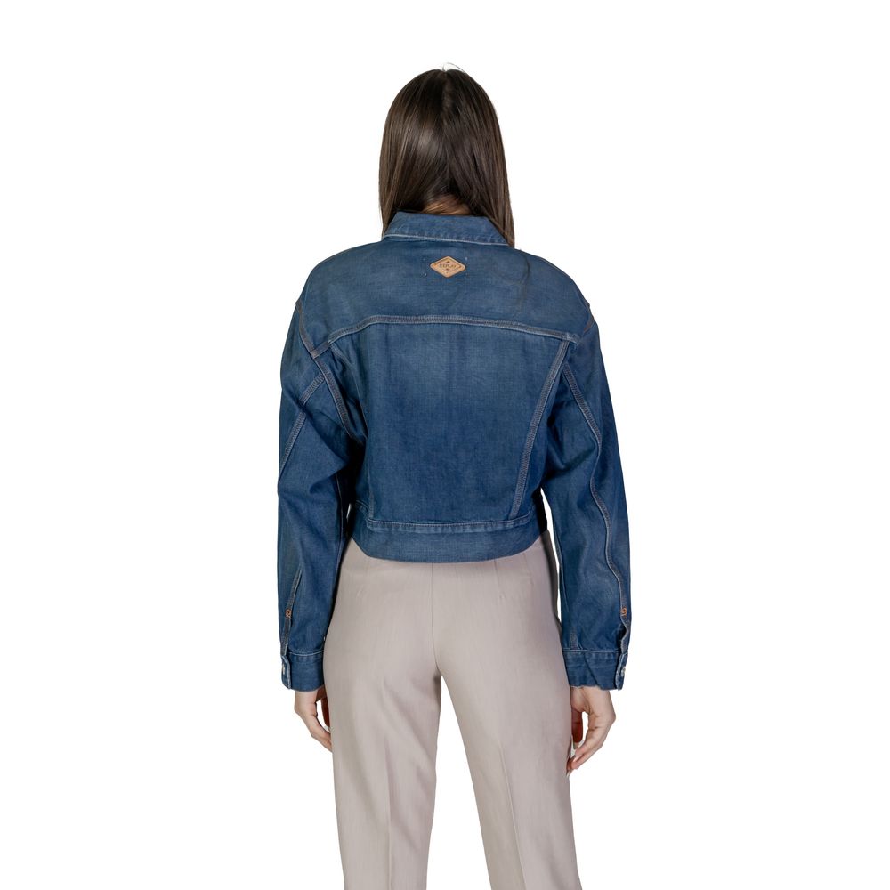 Replay Trucker Jackets - Blue Cotton Denim Jacket