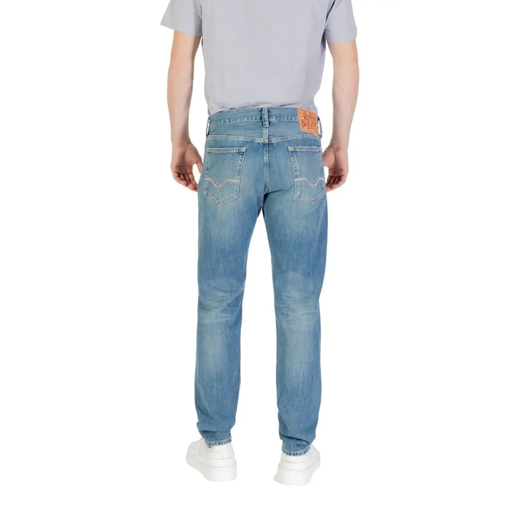 Replay Blue Cotton Skinny Jeans