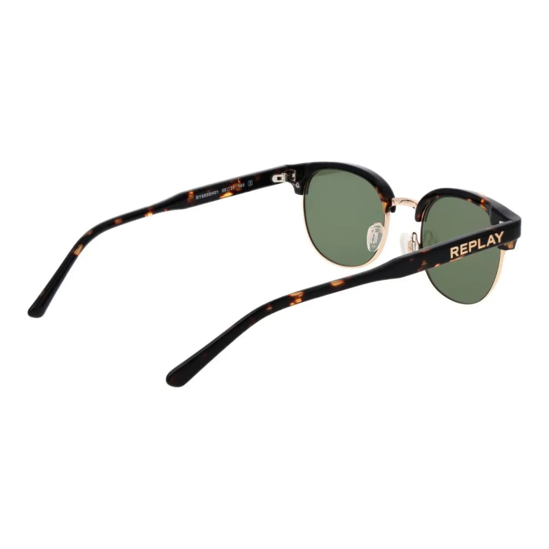 Replay Brown Metal Sunglasses