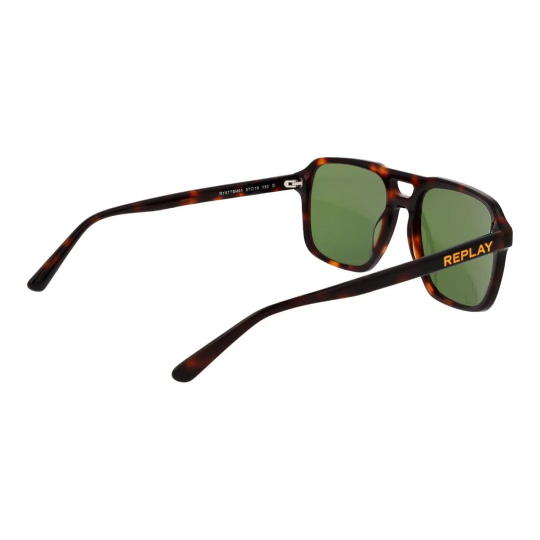 Replay Brown Plastic Sunglasses