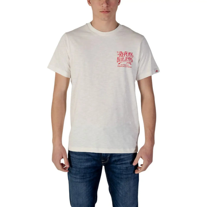 Replay Cream Cotton Sportswear