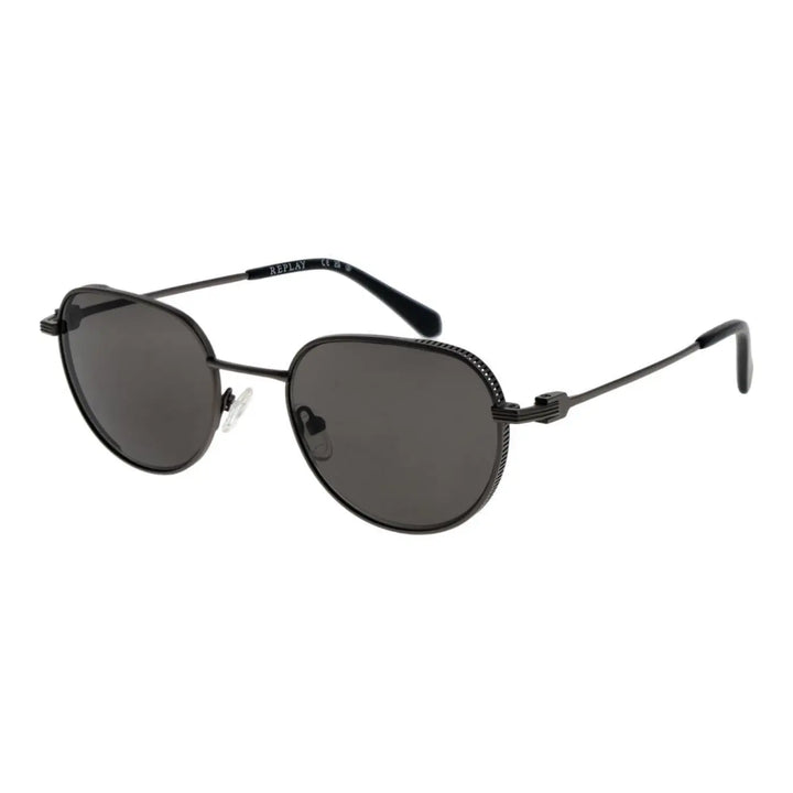 Replay Gray Metal Sunglasses