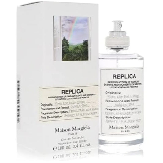 When the Rain Stops Eau Infused with Turkish Rose and Shy Rays Unisex Fragrance Maison Margiela