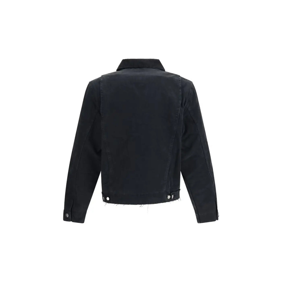 Represent Black Cotton Full-length Jacket