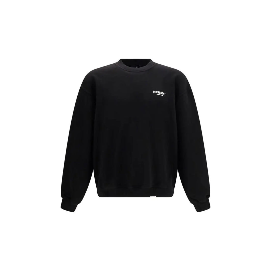 Represent Black Cotton Sweatshirt