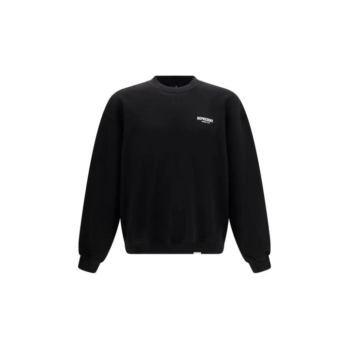 Represent Black Cotton Sweatshirt
