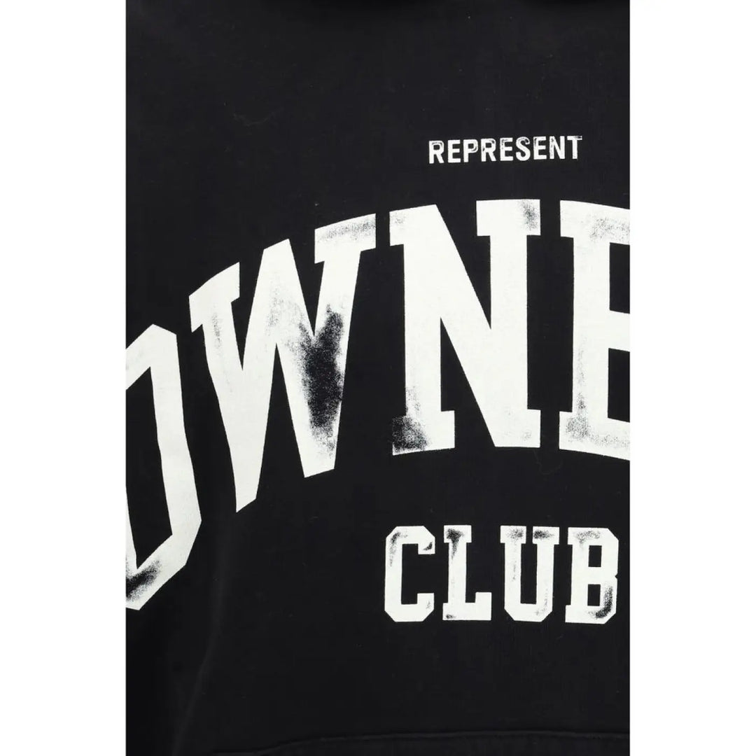 Represent Black Cotton Sweatshirt