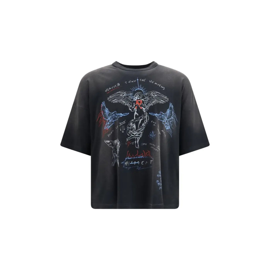 Represent Black Cotton T-shirt