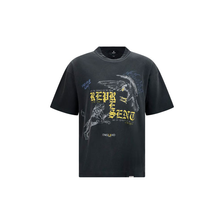 Represent Black Cotton T-shirt