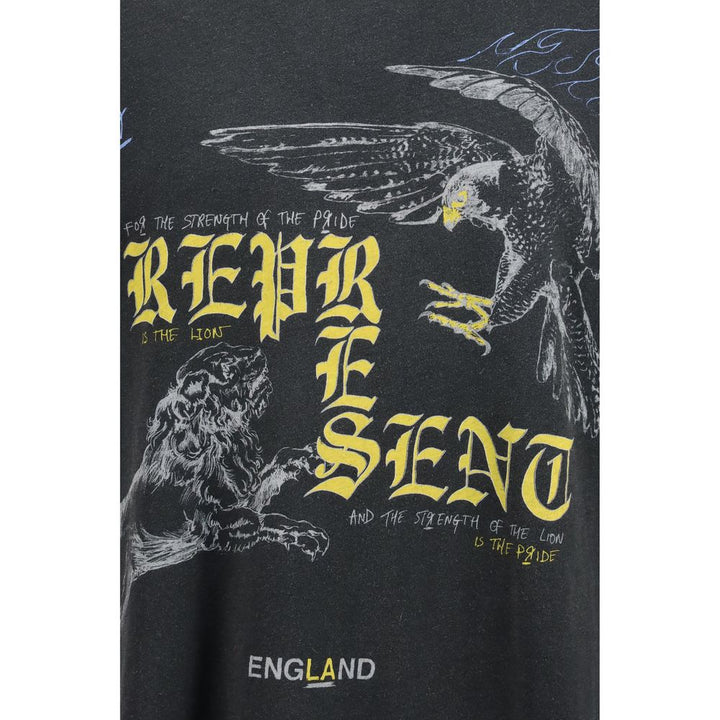 Represent Black Cotton T-shirt