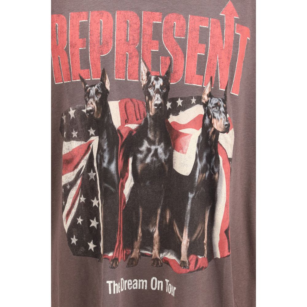 Represent Black Cotton T-shirt