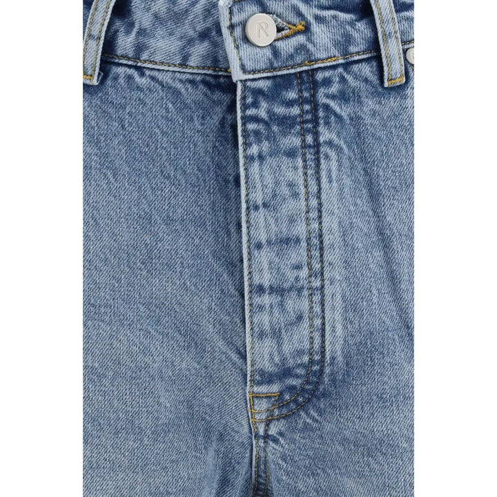 Represent Blue Cotton Straight-leg Jeans