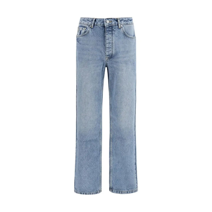 Represent Blue Cotton Straight-leg Jeans