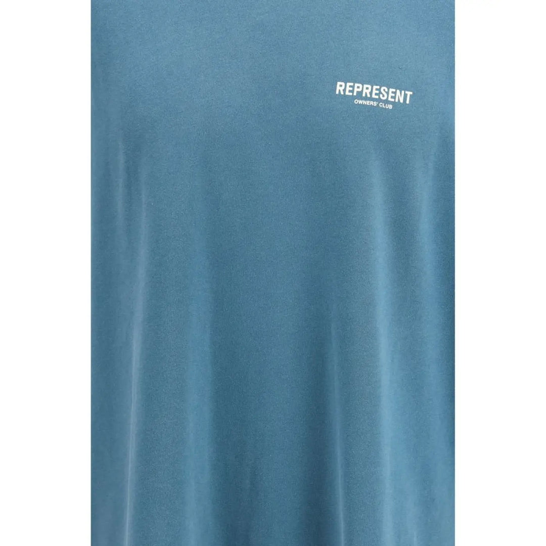 Represent Blue Cotton T-shirt