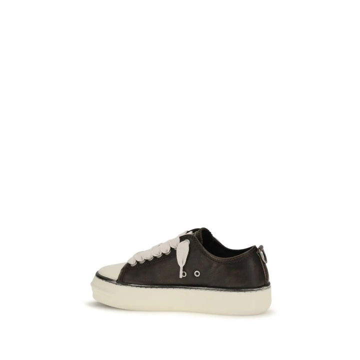 Represent Brown Calf Leather Bos Taurus Chunky Sneakers