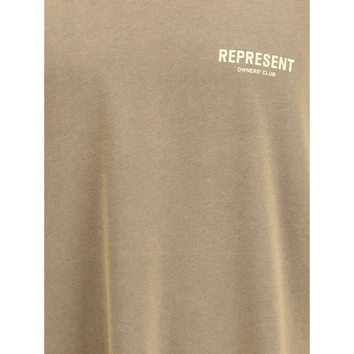 Represent Brown Cotton T-shirt